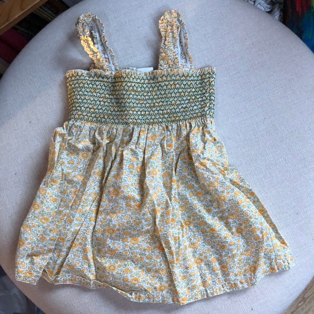 Gymboree Smocked Floral Tank Top